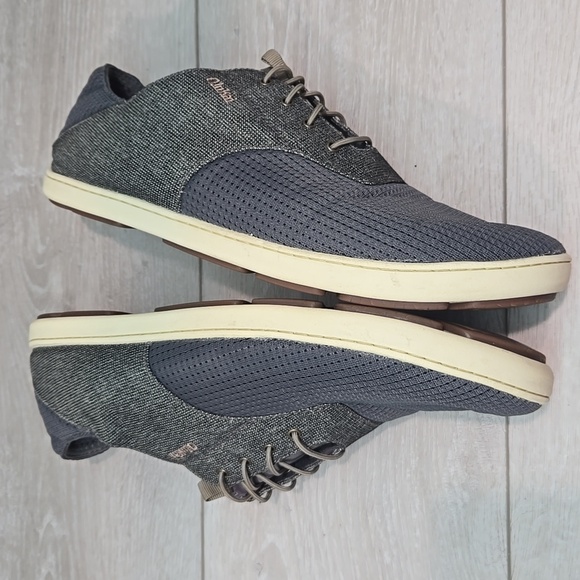 OluKai Mens Nohea Moku Sneakers Lace-Up Shoes Sz 10 - Picture 8 of 11
